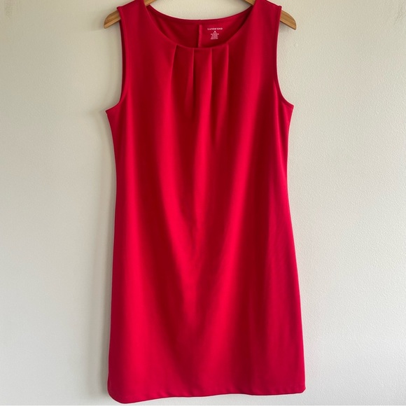 Lands' End Sleeveless Dress Red Size Medium - Picture 1 of 7